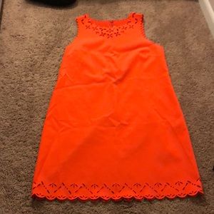 Orange crew dress